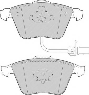 FERODO FDB1629 Комплект гальмівних колодо...