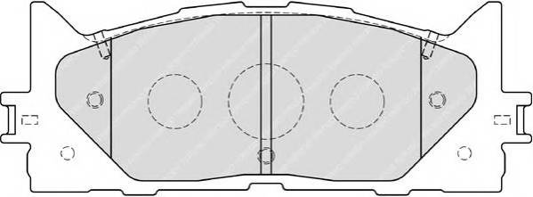 FERODO FDB1991 Комплект тормозных колодок