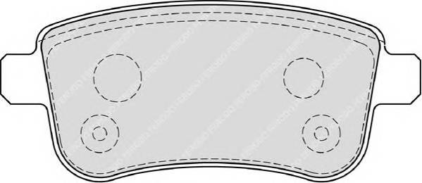 FERODO FDB4182 Комплект тормозных колодок