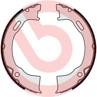 BREMBO S 24 549 Комплект гальмівних колодо...