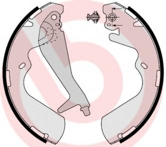 BREMBO S 30 514 Комплект гальмівних колодо... BREMBO S 30 514 Комплект гальмівних колодо...