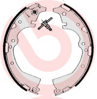 BREMBO S 83 511 Комплект гальмівних колодо... BREMBO S 83 511 Комплект гальмівних колодо...