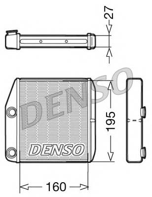 DENSO DRR09075 Теплообменник, отопление с