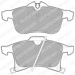 DELPHI LP1861 Комплект тормозных колодок
