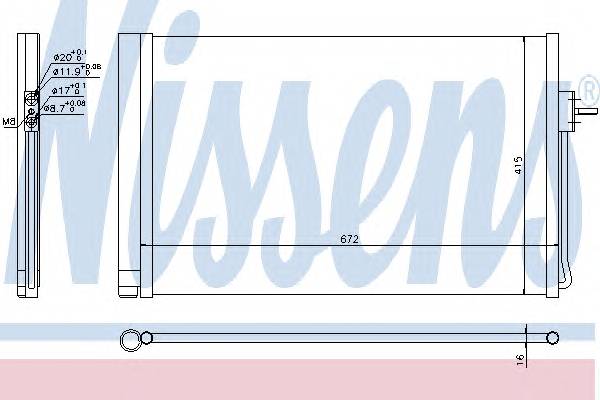 NISSENS 940364 Конденсатор, кондиционер