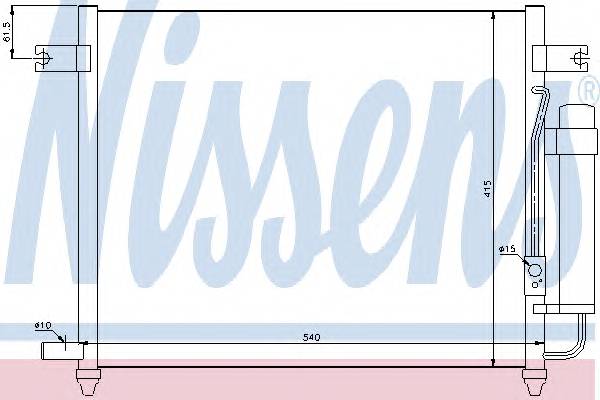 NISSENS 94640 Конденсатор, кондиционер