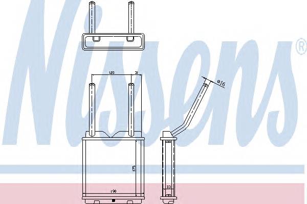 NISSENS 726531 Теплообменник, отопление с