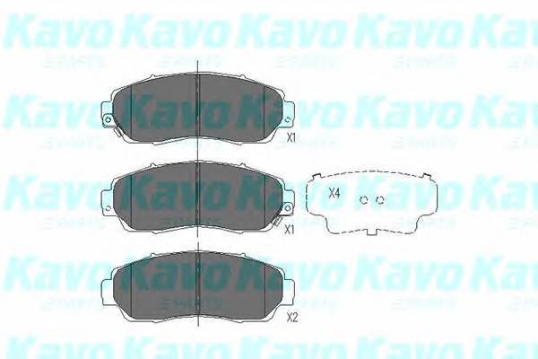 KAVO PARTS KBP-2046 Комплект гальмівних колодо... KAVO PARTS KBP-2046 Комплект гальмівних колодо...