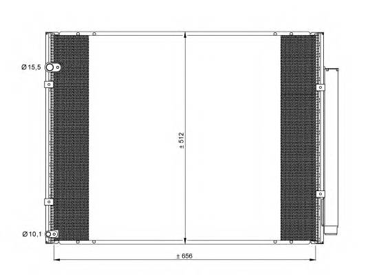 NRF 35857 Конденсатор, кондиционер