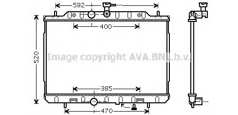 AVA QUALITY COOLING DN2291 Радіатор, охолодження двиг... AVA QUALITY COOLING DN2291 Радіатор, охолодження двиг...