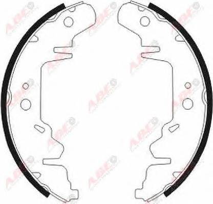 ABE C00318ABE Комплект тормозных колодок