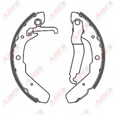 ABE C0W003ABE Комплект гальмівних колодо...
