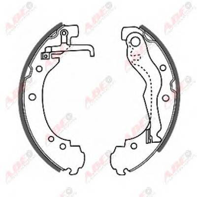 ABE C0W011ABE Комплект гальмівних колодо...