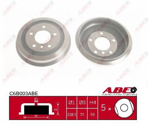 ABE C6B003ABE Тормозной барабан ABE C6B003ABE Тормозной барабан