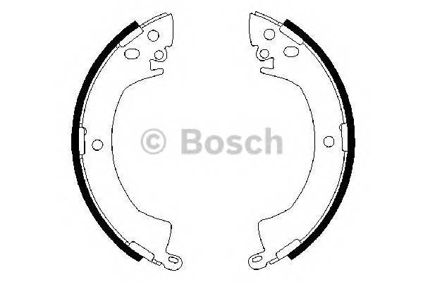BOSCH 0 986 487 207 Комплект тормозных колодок