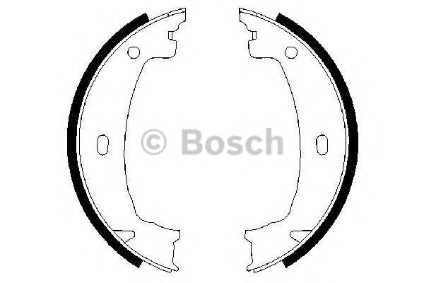 BOSCH 0 986 487 608 Комплект тормозных колодок
