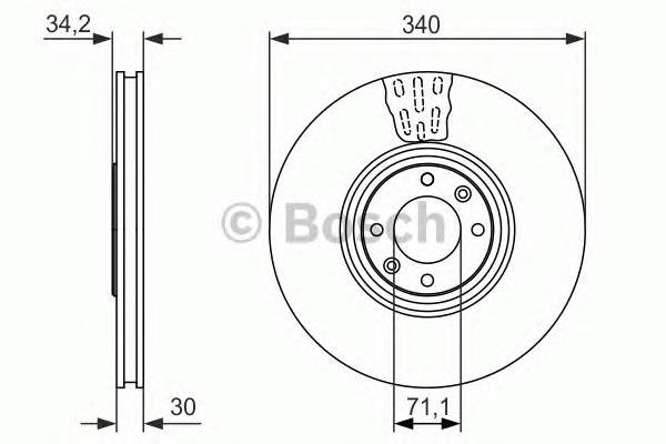BOSCH 0 986 479 093 Тормозной диск BOSCH 0 986 479 093 Тормозной диск
