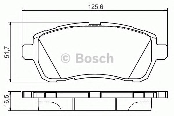 BOSCH 0986495108 Тормозные колодки BOSCH 0986495108 Тормозные колодки
