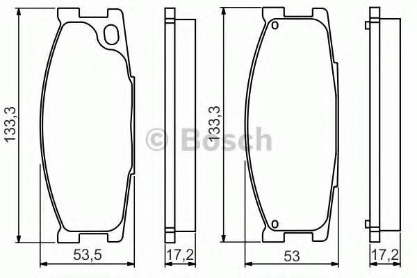 BOSCH 0 986 495 130 Комплект тормозных колодок