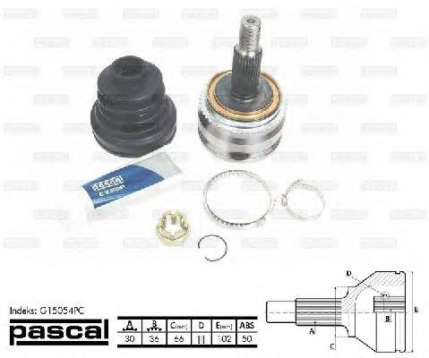 PASCAL G15054PC Шарнірний комплект, привод... PASCAL G15054PC Шарнірний комплект, привод...