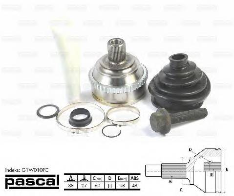 PASCAL G1W010PC Шарнирный комплект, привод... PASCAL G1W010PC Шарнирный комплект, привод...