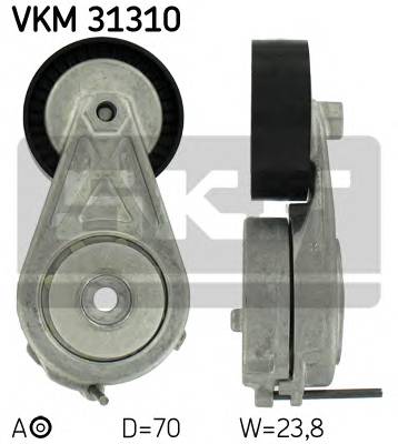 SKF VKM 31310 Натяжной ролик, поликлинов