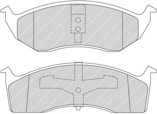 FERODO FDB1098 Комплект тормозных колодок