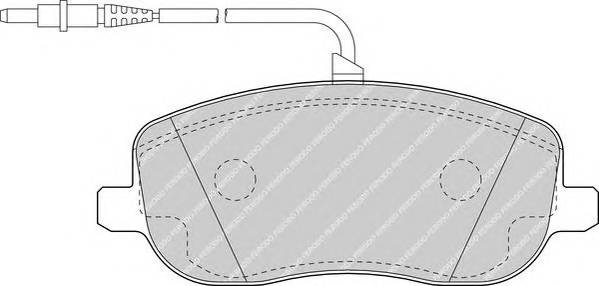 FERODO FDB1556 Комплект тормозных колодок