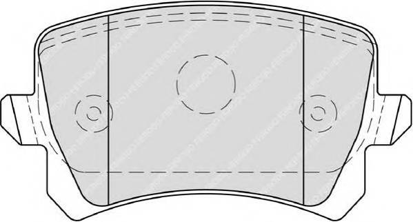 FERODO FDB4058 Комплект тормозных колодок