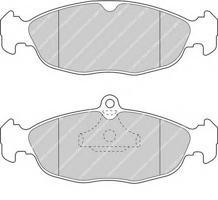 FERODO FDB732 Комплект тормозных колодок