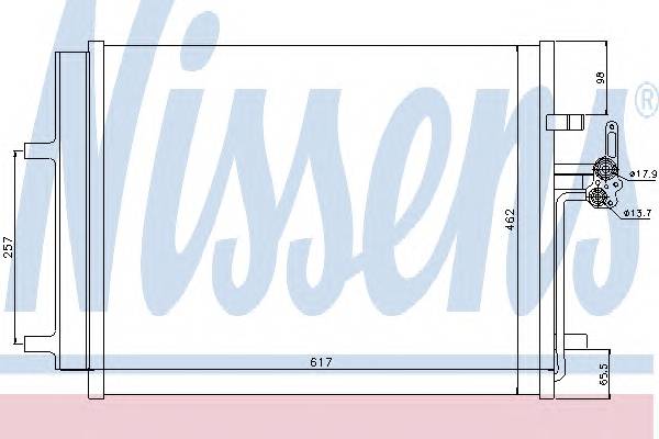 NISSENS 940043 Конденсатор, кондиционер