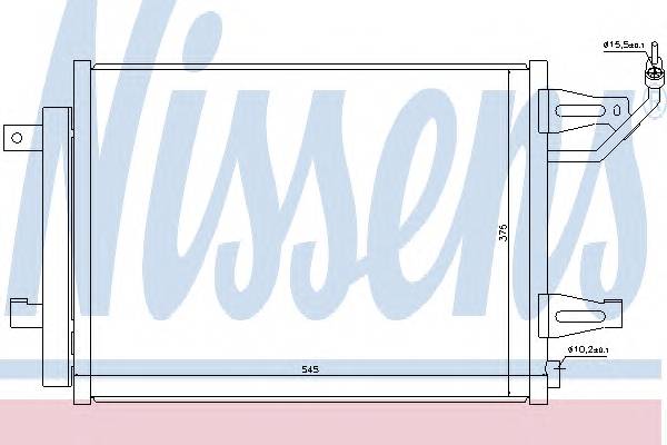 NISSENS 940067 Конденсатор, кондиционер NISSENS 940067 Конденсатор, кондиционер