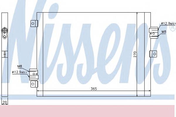 NISSENS 940190 Конденсатор, кондиционер