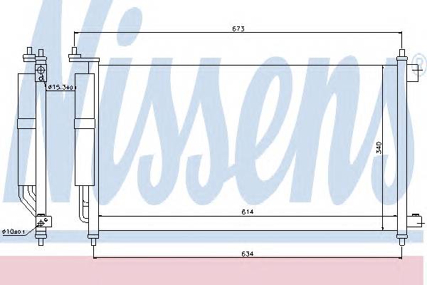 NISSENS 94621 Конденсатор, кондиционер NISSENS 94621 Конденсатор, кондиционер