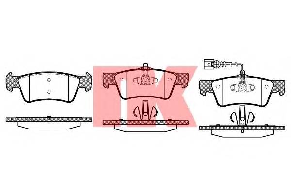NK 224789 Комплект тормозных колодок
