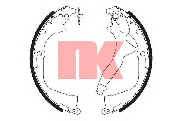 NK 2747816 Комплект тормозных колодок