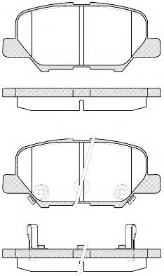 ROADHOUSE 21536.02 Комплект тормозных колодок