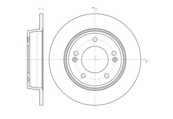 REMSA 61435.00 Тормозной диск