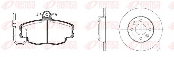 REMSA 8141.00 Комплект тормозов, дисковы