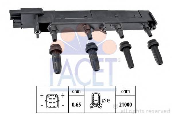 FACET 9.6308 Катушка зажигания