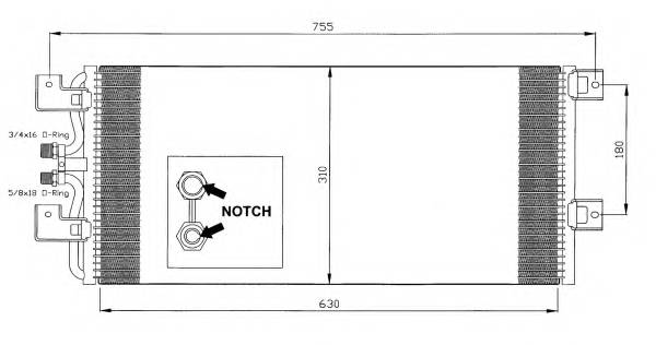 NRF 35140 Конденсатор, кондиционер
