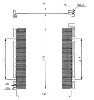 NRF 35264 Конденсатор, кондиціонер NRF 35264 Конденсатор, кондиціонер