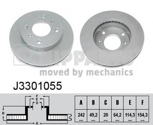 NIPPARTS J3301055 Тормозной диск NIPPARTS J3301055 Тормозной диск