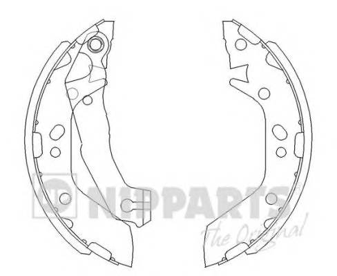 NIPPARTS J3500516 Комплект тормозных колодок NIPPARTS J3500516 Комплект тормозных колодок
