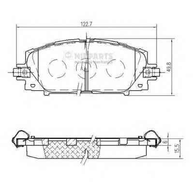 NIPPARTS N3602148 Комплект тормозных колодок... NIPPARTS N3602148 Комплект тормозных колодок...