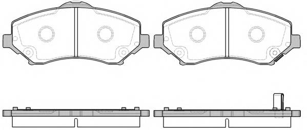 WOKING P13593.02 Комплект тормозных колодок... WOKING P13593.02 Комплект тормозных колодок...