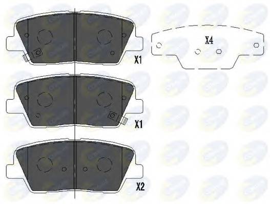 COMLINE CBP36009 Комплект тормозных колодок...