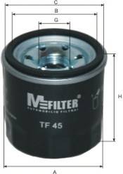 MFILTER TF45 Масляный фильтр MFILTER TF45 Масляный фильтр