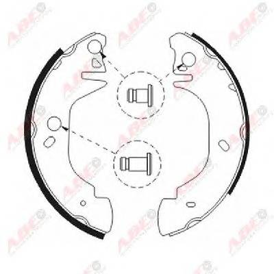 ABE C0G049ABE Комплект гальмівних колодо...