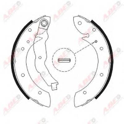 ABE C0R011ABE Комплект гальмівних колодо...